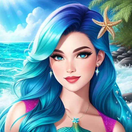 Prompt: realistic mermaid