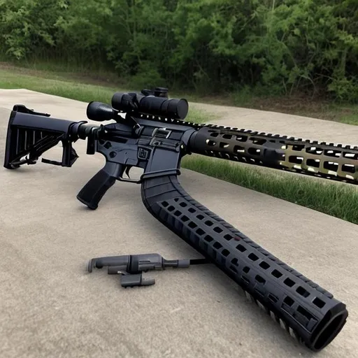 Prompt: picture of a AR-15 