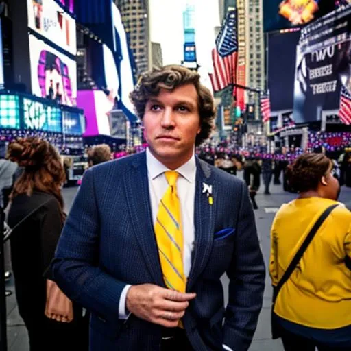 Tucker Carlson is a television news show host, weari...