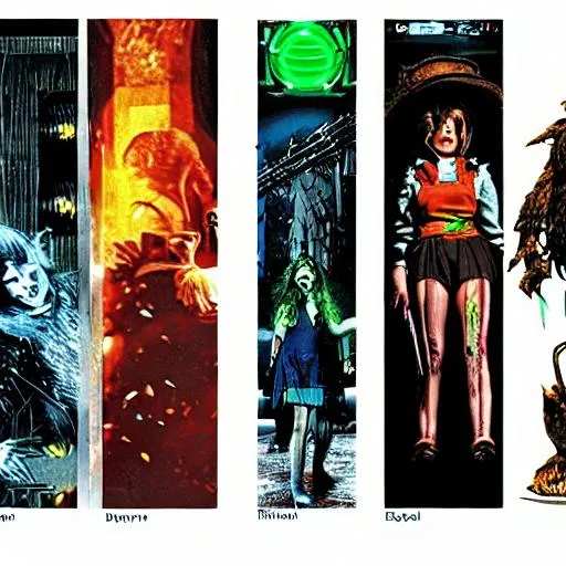 Prompt: wizard of oz scarecrow cyberpunk 2077 matrix blade runner neon