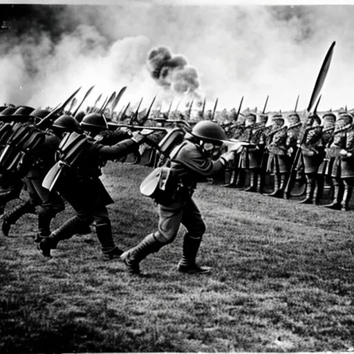 Prompt: WW1 battle