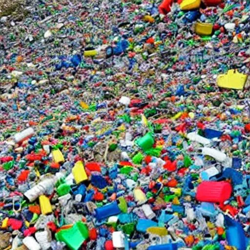 Prompt: a mountain made of Plastic
Create any hand-made artistic expression of "Pick-up That Plastic" , a topic for "world environmental day" which could includes artistic drawings, painting work or any work of art