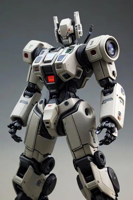 Prompt: japan anime robot look like	"	Zoids: New Century", random pose, random background, giant

vintage, miniature. (high detailed skin:1.2), 8k uhd, dslr, soft lighting, ideal human, high quality, film grain, Fujifilm XT3, hyper realistic, detailed head