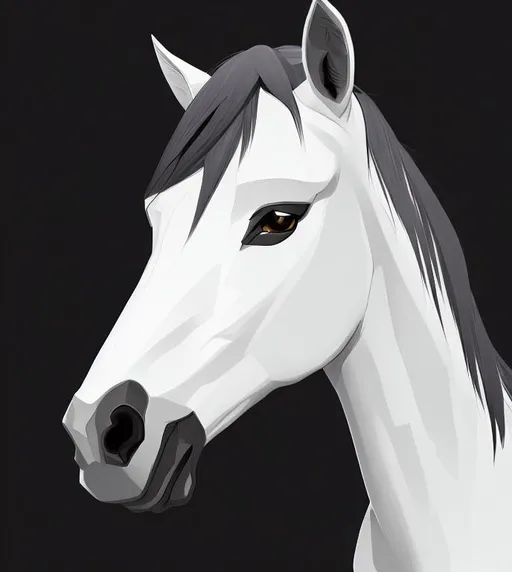 Prompt: a beautiful stuning gray horse, good proportion, perfect symetrical