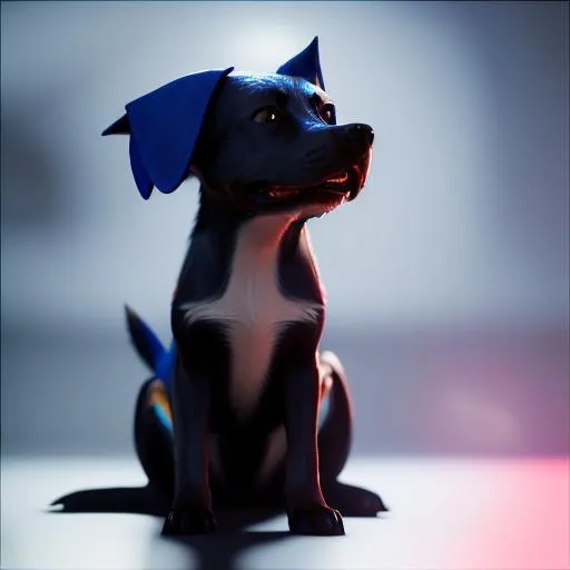 Prompt: 8K Octane render Black dog dressed like Sonic,  highly detailed, cinematic lightning.





