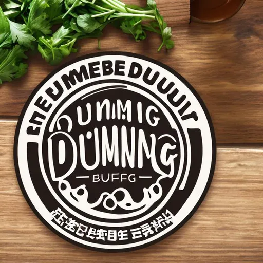 Prompt: Dumpling cafe logo