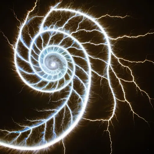 Prompt: Fibonacci lightning 