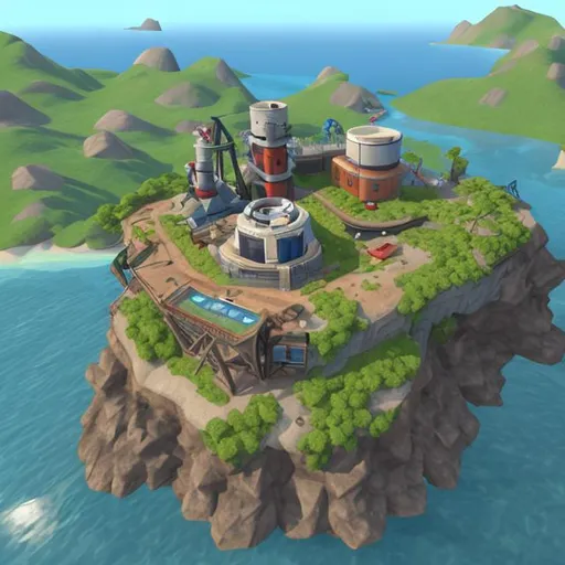 Prompt: Engineer labs island