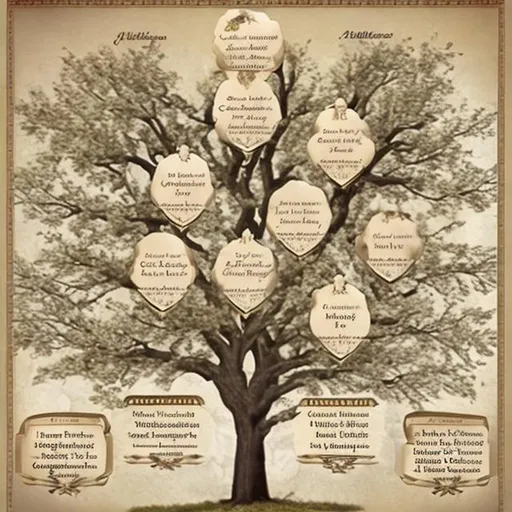 Prompt: george washington family tree