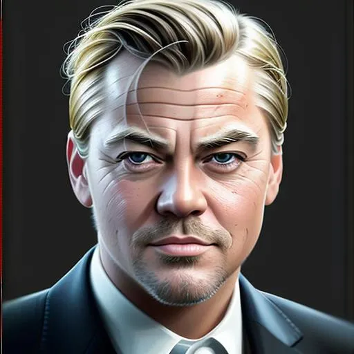 Prompt: Portrait of man, looking like donald trump combined with the face of barack obama and george clooney and leonardo dicaprio, short hair, slightly smiling, highly detailed, realistic, digital painting, smooth, sharp focus, illustration, trending on artstation, art by mandy jurgens and micheal james smith and yaşar vurdem