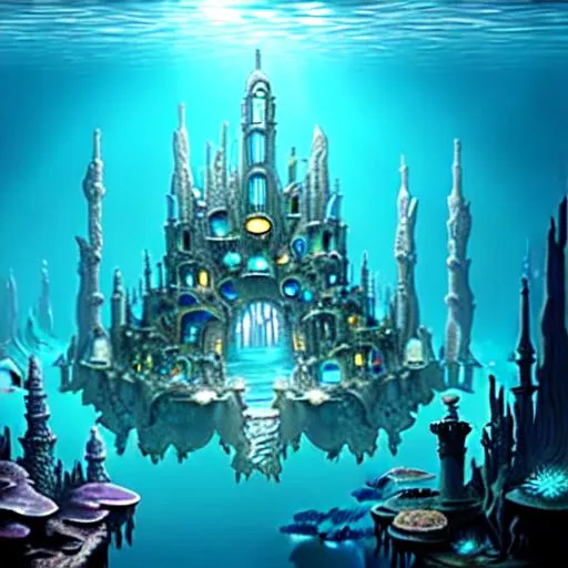 Prompt: underwater city atlantis