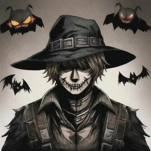 Prompt: Scarecrow from Arkham Knight