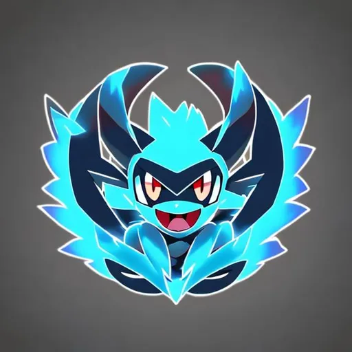 Prompt: Shadow pokemon logo