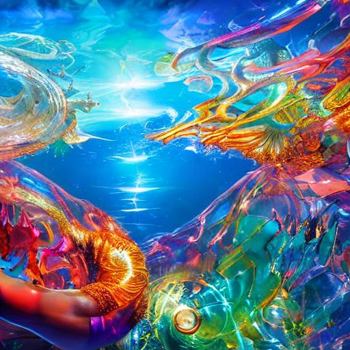 Atlantis, vibrant, aura, hyper-realistic, detailed,... | OpenArt