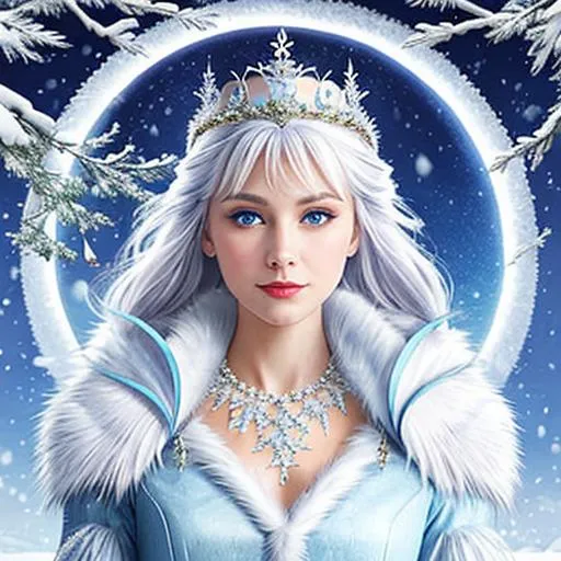 Prompt: Snow queen