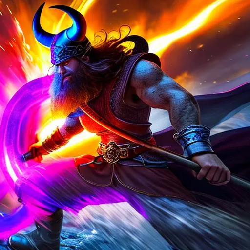 Prompt: Photo of a viking whipping a evil powerful human-shaped demon. High-res, perfect composition. UHD, 8k, ultra realistic, 4k quality, {sharp focus}, Pulitzer Prize for Feature Photography, Sony World Photography Awards, Monovisions, IPA, National Geographic. Bright colours, high contrast, vivid.