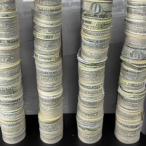 Toilet paper made from 100 dollar bills from the usa OpenArt