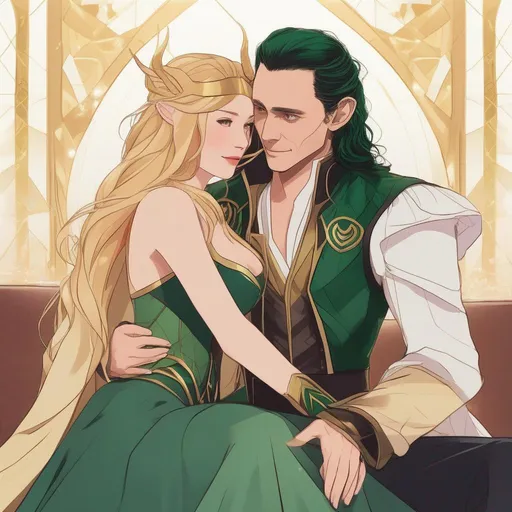 Prompt: loki x sylvie art