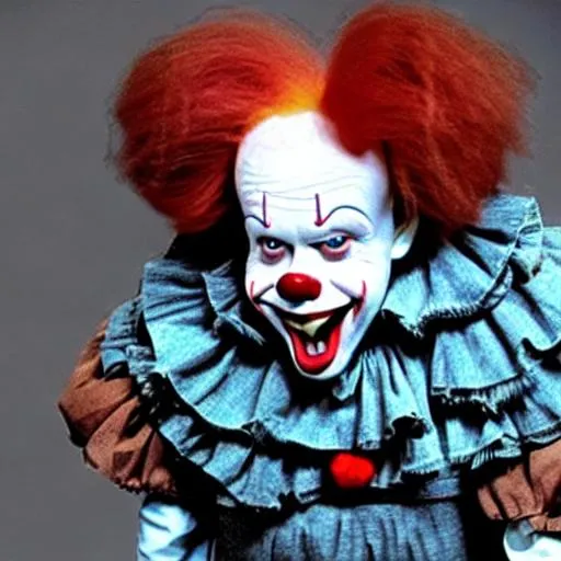 Prompt: Actor Tim Conway as Pennywise 