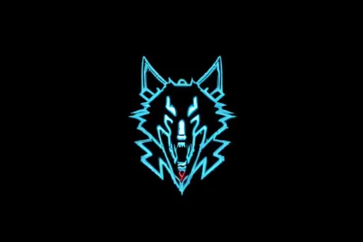 Prompt: Cybernetic Wolf logo