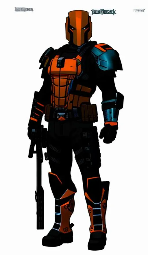 Prompt: Deathstroke, Cyberpunk,  concept