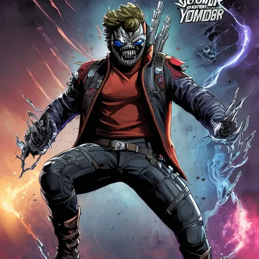 Prompt: Venomized star lord