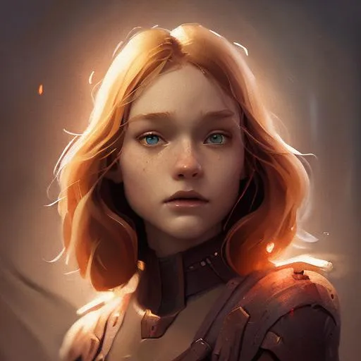 Prompt: a highly detailed epic cinematic concept art CG render digital painting artwork: Sadie Sink. By Greg Rutkowski, Ilya Kuvshinov, WLOP, Stanley Artgerm Lau, Ruan Jia and Fenghua Zhong, trending on ArtStation, subtle muted cinematic colors, made in Maya, Blender and Photoshop, octane render, excellent composition, cinematic atmosphere, dynamic dramatic cinematic lighting, precise correct anatomy, aesthetic, very inspirational, arthouse