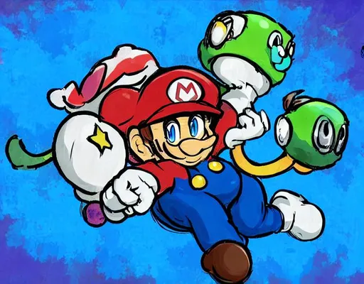Prompt: SUPER MARIO