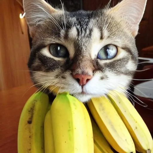 Prompt: banana cat