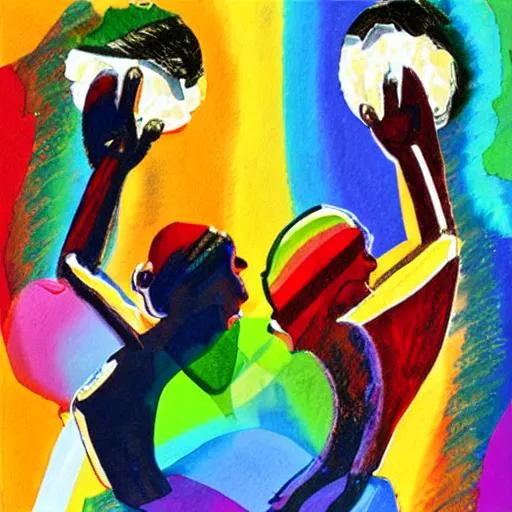 Prompt: gay rights abstract art