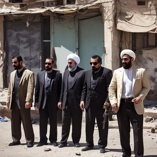 Prompt: An iranian male mafia