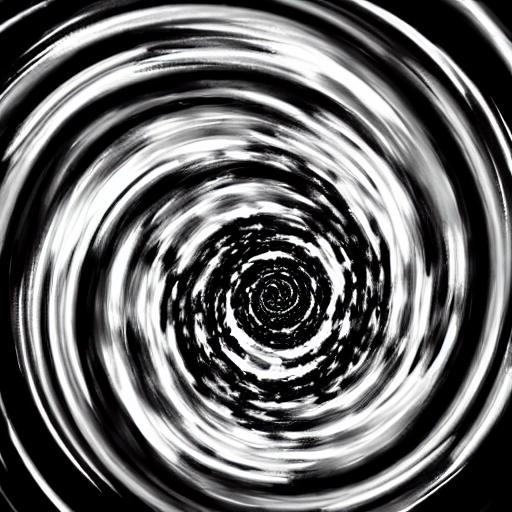 Black and White Vortex, High Resolution