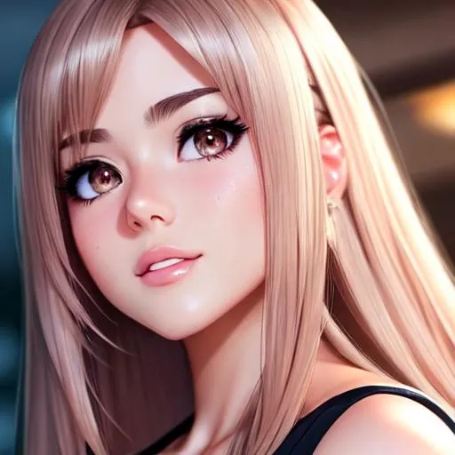 Prompt: beautiful face, cinematic lighting, indoor,semi-realistic anime girl, skin highlights, hair highlights, sweat, blushing, movie scene, glamour, wonderful face, very detailed face, extremely detailed face, highly detailed face, soft smile, happy, perfect face, perfect eyes, perfect teeth, perfect body, perfect anatomy, beautiful body, trending on instagram, trending on tiktok, trending on artstation, trending on cgsociety, white sclera, photorealistic, masterpiece, cinematic, 16k artistic photography, epic, drama, romance, glamour, beauty, cinematic lighting, dramatic lighting, insanely detailed, soft natural volumetric cinematic lighting, award-winning photography, rendering, hd, high definition, highly detailed