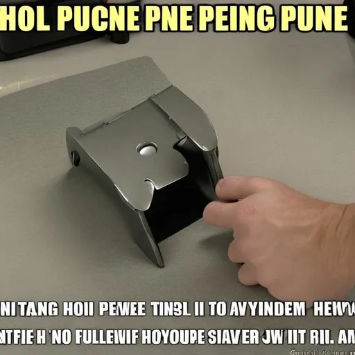 Prompt: hole puncher puncing a hole meme
