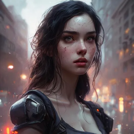 Prompt: Prompt 64K UHD HDR Realistic Detailed,model pretty, perfect face,hypersexualized, detailed, long black hair, perfect proportions, bokeh background, digital art by Artgerm and Greg Rutkowski, trending on Artstation, unreal engine, sensual model,