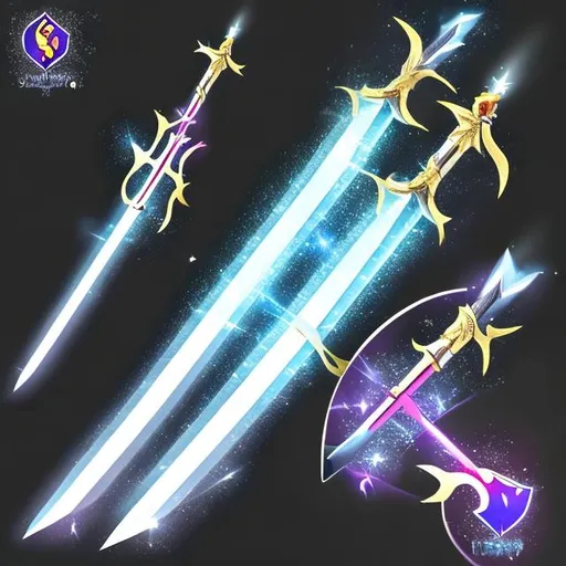 Prompt: Sparkle sword a sword that has a glittering blade