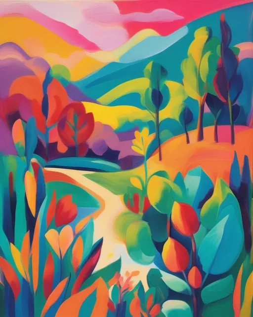 a nature-inspired colorful cover art for a artist we... | OpenArt