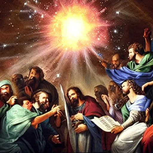 Prompt: Big bang happened in the bible