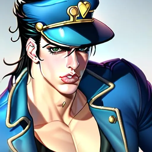 Prompt: Realistic Real Life Jotaro Kujo