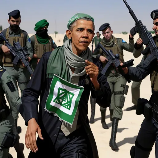 Prompt: obama joined HAMAS