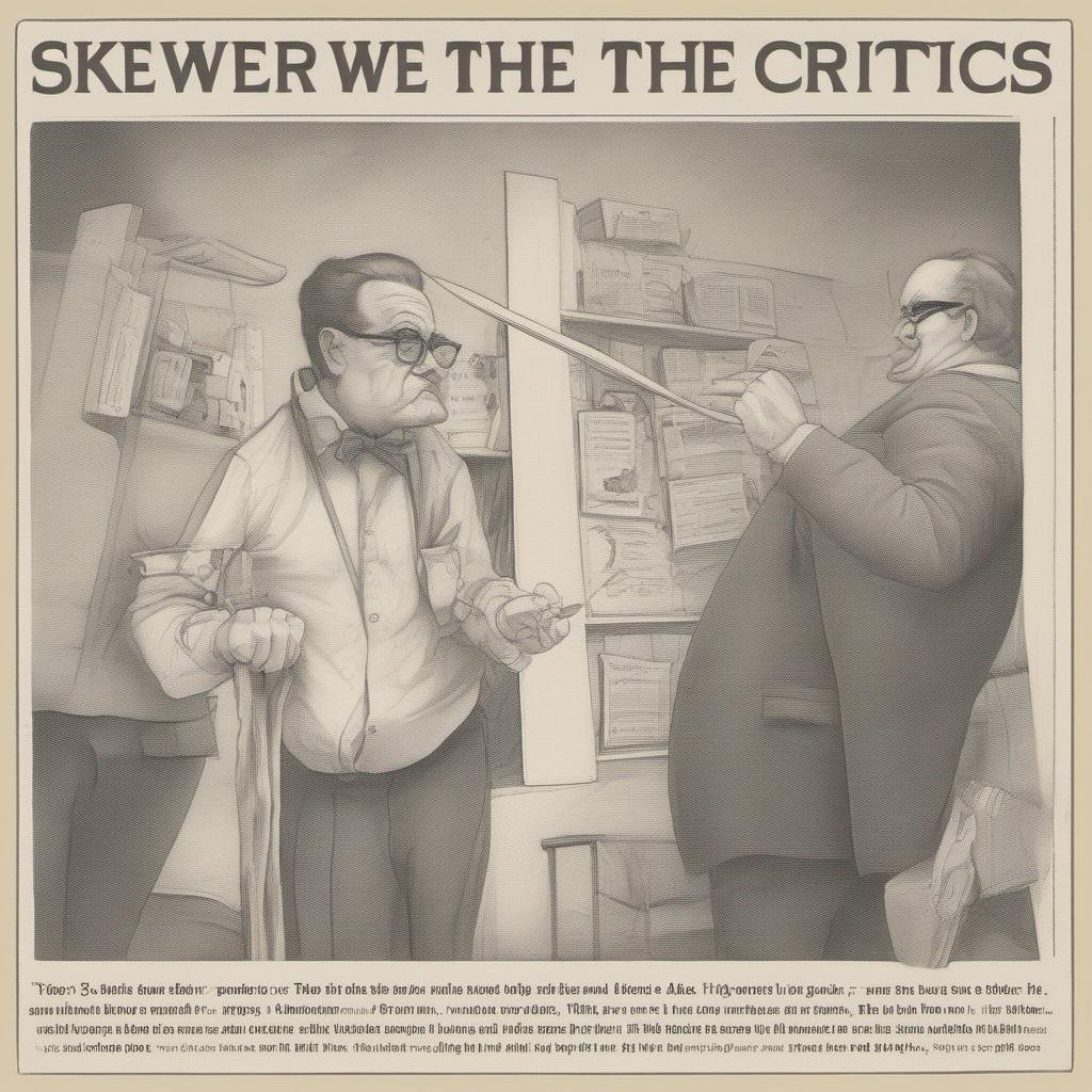 Skewer the critics