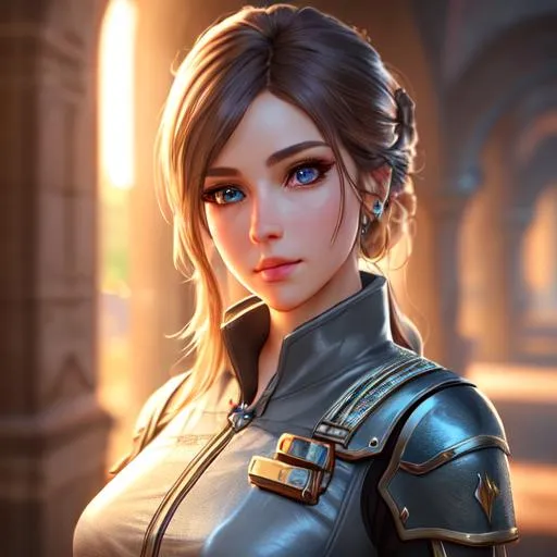 Prompt: extremely realistic, hyperdetailed, artificer girl, RPG, D&D, highly detailed face, highly detailed eyes, full body, whole body visible, full character visible, soft lighting, high definition, ultra realistic, unreal engine 5, 8K, digital art