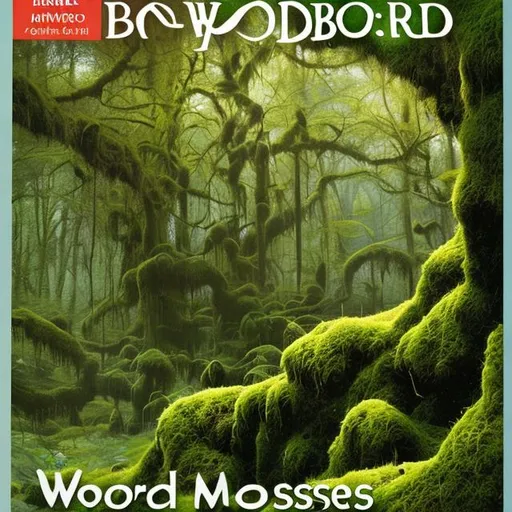 Prompt: A cover for a book called: world in bloom using moss
