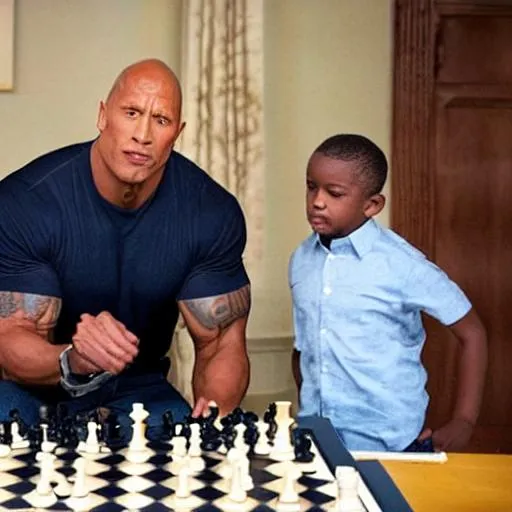 Image of cristiano ronaldo playing chess with obama