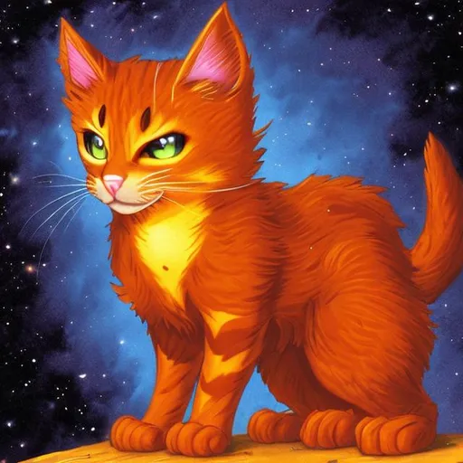 Prompt: Firestar cat

