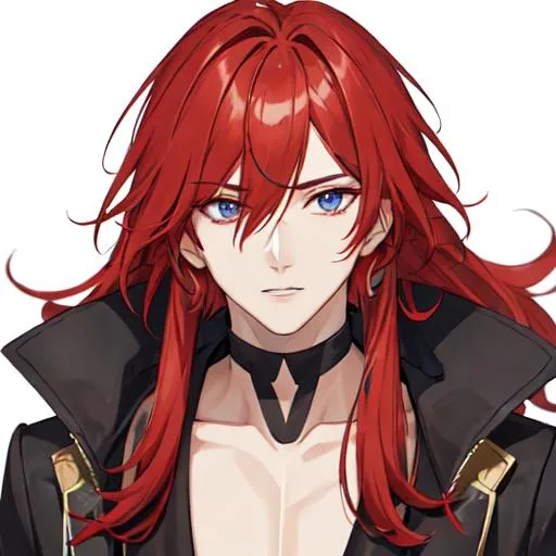 Prompt: Zerif 1male (Red hair covering his right eye)