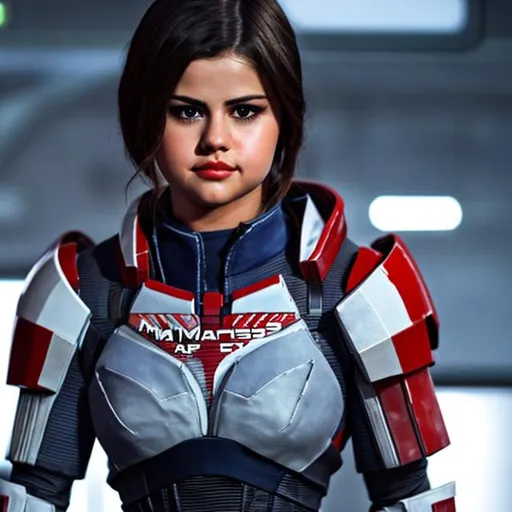 Selena Gomez As Commander Shepard From mass effect...