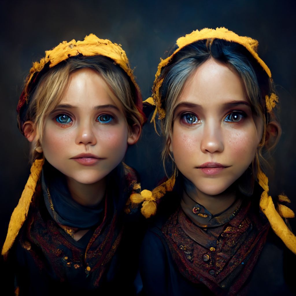 Prompt: olsen twins, fantasy unreal engine