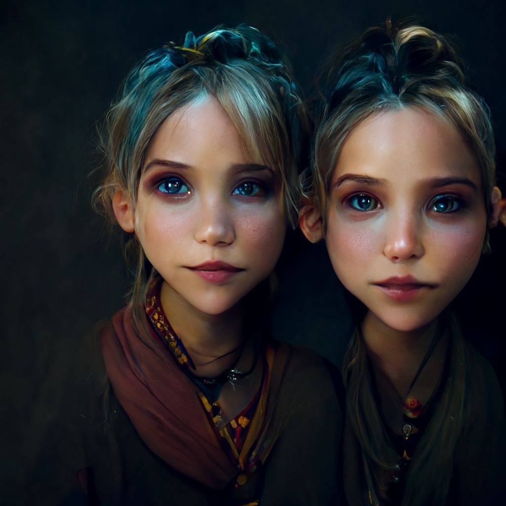 Prompt: olsen twins, fantasy unreal engine