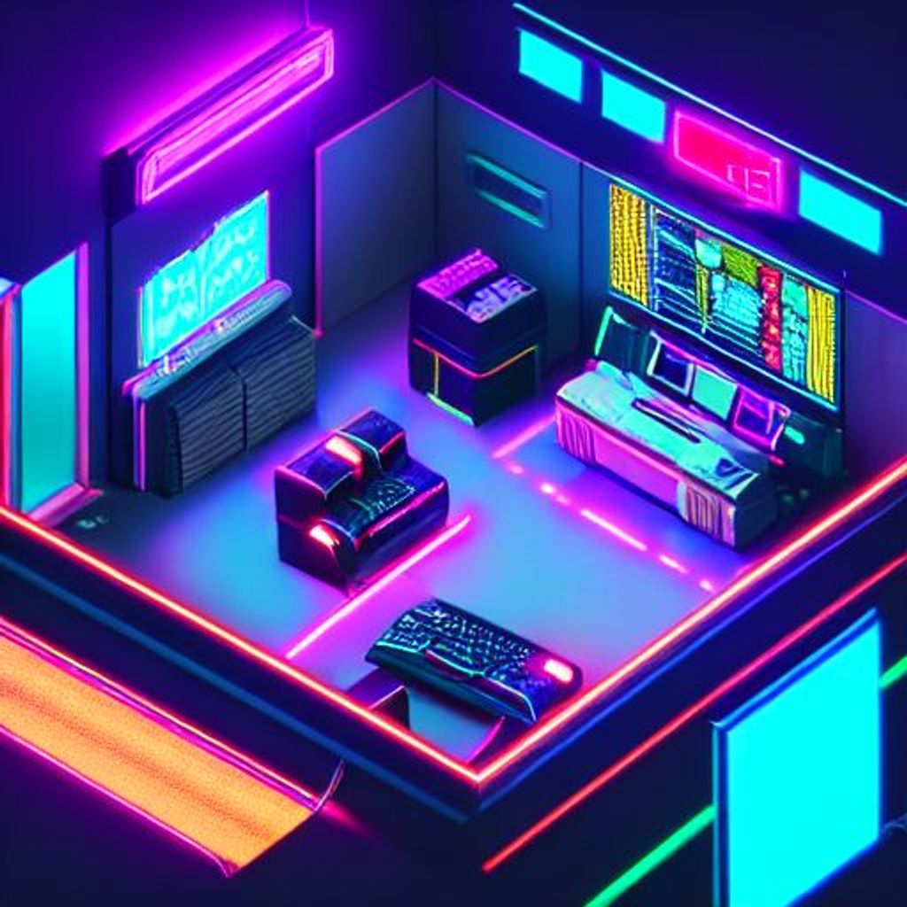 Steam Workshop::Pixel Cyberpunk Game Room (OfficialBRO)